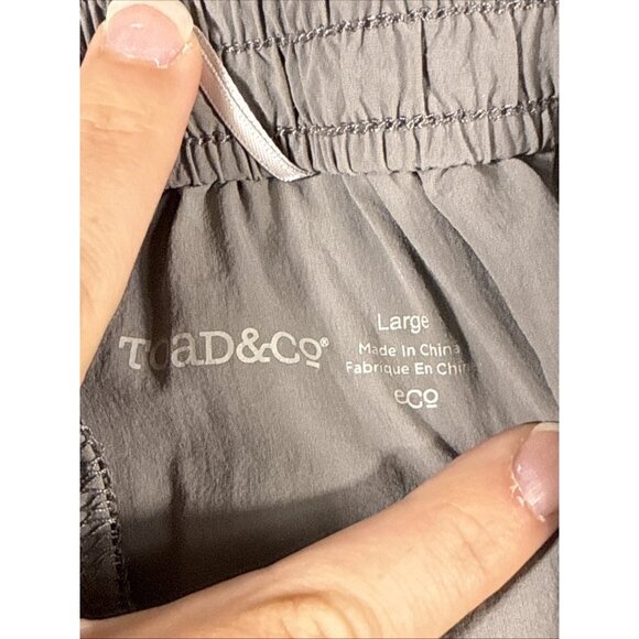Toad & Co Shorts Womens Size Large Gray Performance Strech Casual Pull On - Picture 7 of 11
